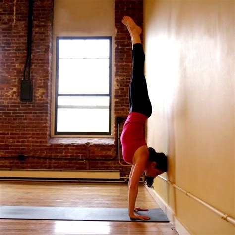 Handstand Facing The Wall Handstand Womens Fitness Inspiration Wall