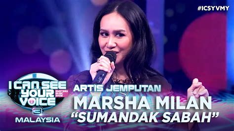 Walaupun tak dapat tak apa lah sekurangnya kita mencuba sesuatu yang baru. I Can See Your Voice Malaysia : Marsha Milan - Sumandak ...