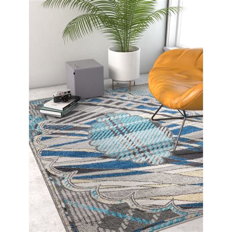 Well Woven Vettore Leslie Grey Modern Abstract Area Rug