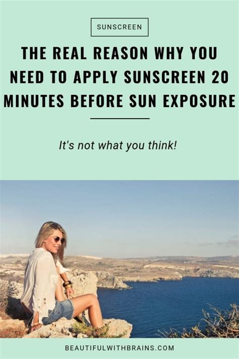 Why You Need To Apply Sunscreen Minutes Before Sun Exposure