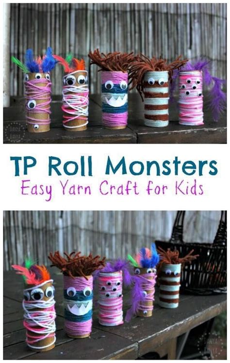 Googly Eyed Toilet Paper Tube Monsters Fun And Creative Diy Halloween