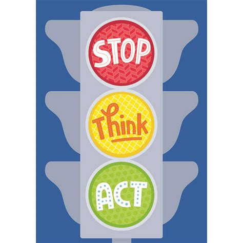 Creative Teaching Press Stop Think Act Inspire U Poster Ctp0317