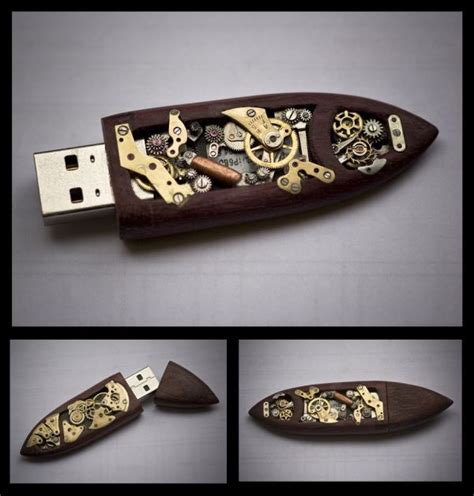 Steampunk Usb Flash Drives To Give Retro Look To Your Workstation