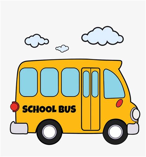 Cartoon School Bus | Cartoon school bus, School bus, School bus drawing