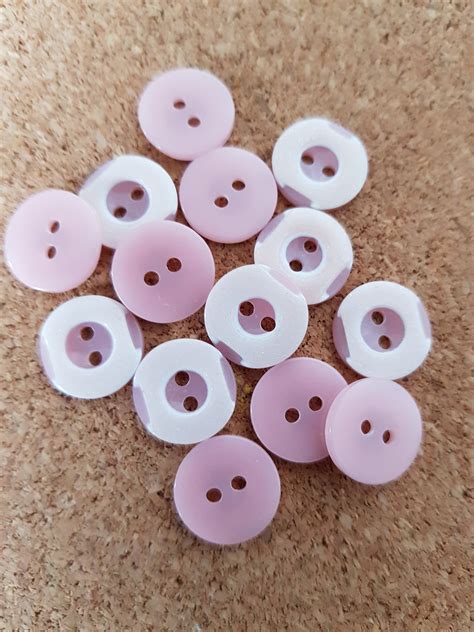Cute Baby Pink Round Buttons Etsy Uk
