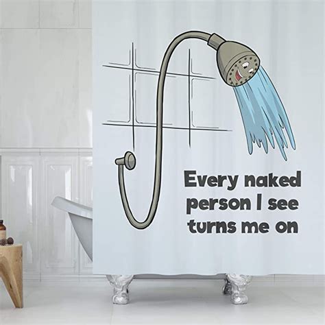Amazon Com Dekali Designs Funny Shower Curtain For Bathroom 72 X 72