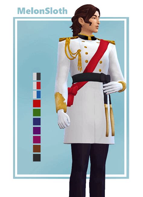 Japanese Royal Uniform Sims 4 Mods Clothes Sims 4 Teen Sims 4 Men