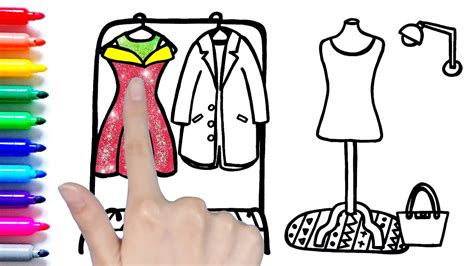 How To Draw Clothes Step By Step For Kids Painting Clothes Drawing