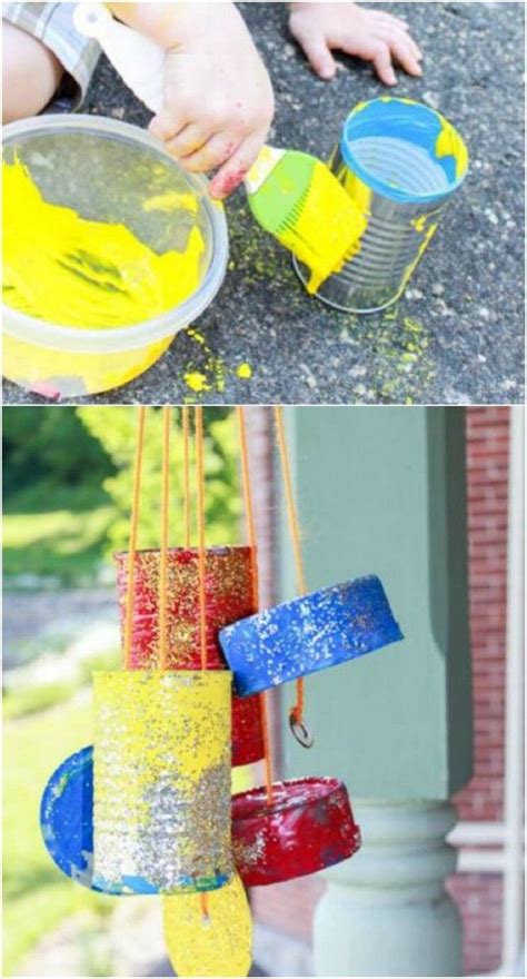 Colorful Diy Tin Can Windchime Pictures Photos And