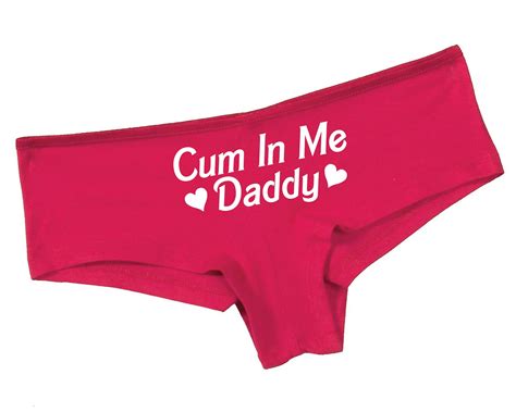 cum in me daddy panties fuchsia daddy panties daddy s etsy