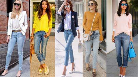 Venta Como Vestir Elegante Con Jeans Mujer En Stock