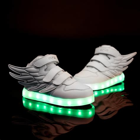 Led Shoes For Kids 2016 New Arrival Fashion Cool Wings Luminous