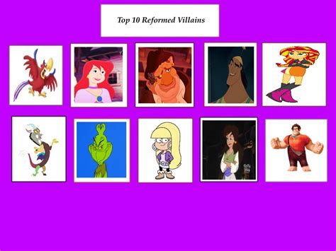 My Top 10 Reformed Villains By Bart Toons On Deviantart