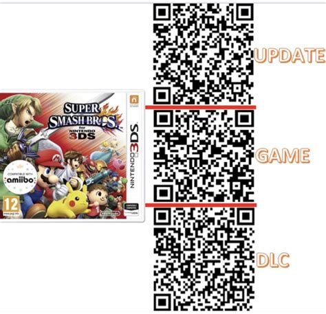 I put this together last week to make distributing cias to my family's dses easier. Super Smash Bros CIA QR Code for use with FBI. Region: US ...