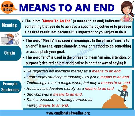 Means To An End Definition Origin And Useful Examples In English
