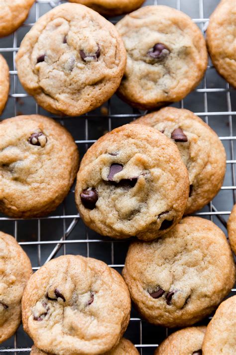 Here's a breakdown of the simple steps (scroll below for ingredient amounts, and full directions) start checking cookies around 8 minutes. Crispy Chocolate Chip Cookies | Sally's Baking Addiction