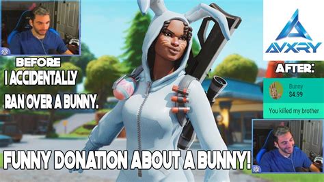 Avxrys Funny Donation About A Bunny Youtube