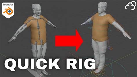 quick rig auto rig pro blender addon youtube