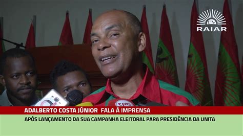 Adalberto Costa Júnior Fala à Imprensa Após Lançamento Da Sua Campanha Eleitoral Para A
