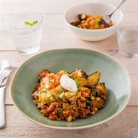 Loaded Mexican Kumara Wedges With Pork And Sour Cream My Food Bag