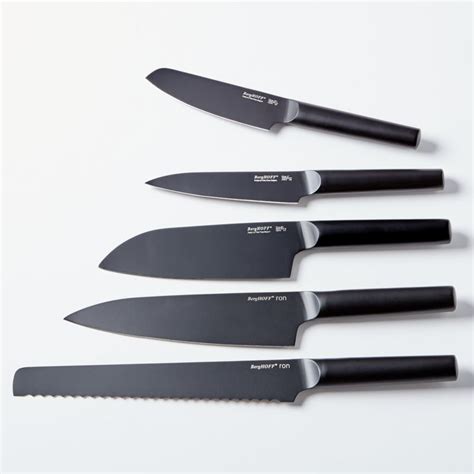 Also set sale alerts and shop exclusive offers only on shopstyle. BergHOFF Ron 6-Piece Black Starter Knife Block Set | Crate ...
