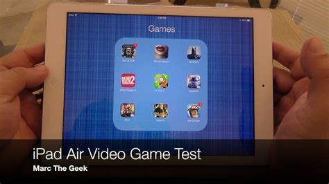 Ipad Air Video Game Test Youtube