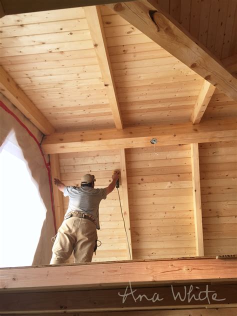 Learn more about wood ceilings from certainteed. Finishing Interior Wood Ceilings on our Alaska Lake Cabin ...
