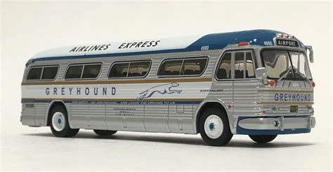 Iconic Replicas 187 Gm Pd4104 Coach Greyhound Bus Lines Airlines