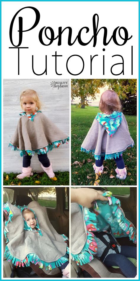 The Best Car Seat Poncho Tutorial Fleece Lined Reality Daydream