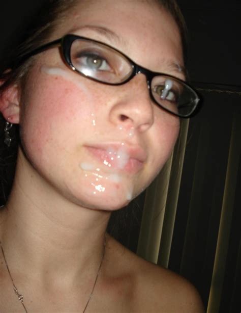 Cum On Her Glasses From Rfacials Girls With Glasses