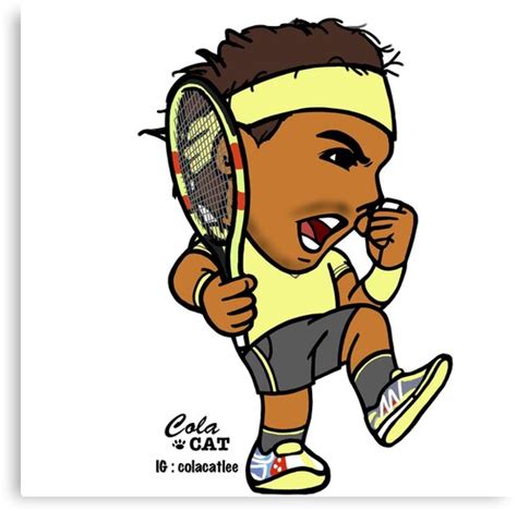 Rafael Nadal Canvas Print By Colacatlee Redbubble