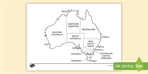 T Tp 2669317  Australia Map Colouring Sheet  Ver 1 