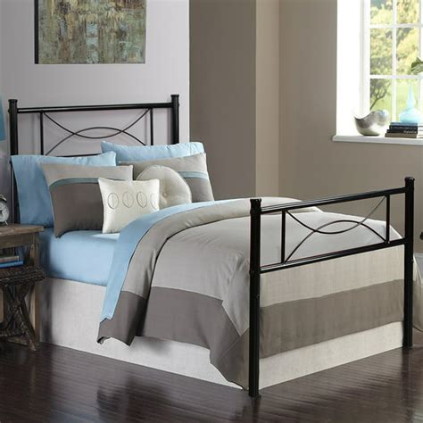 Teraves 127 High Metal Platform Bed Frame With Two Bowknot