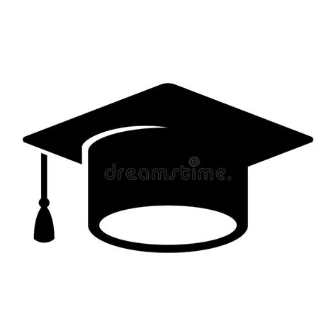 Graduation Or Graduate Icon Students Cap Education Vector