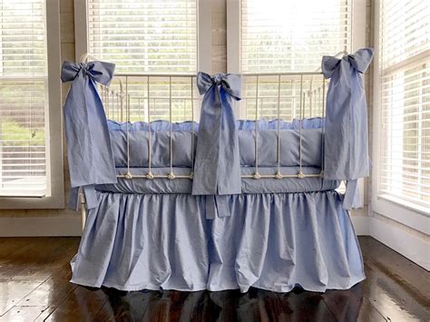 Shop for blue crib bedding at buybuy baby. Baby Boy Farmhouse Crib Bedding Set, Blue Crib Skirt ...