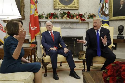 Trump Fights With Pelosi And Schumer At White House Over Border Wall