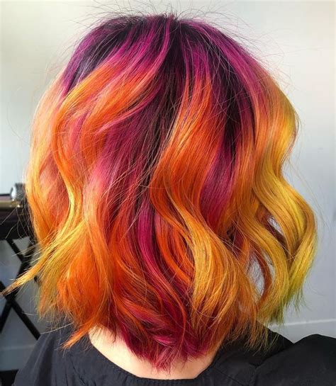 Sunset Hair Pixie Hairstyles Sunset Hair Color Sunset Hair