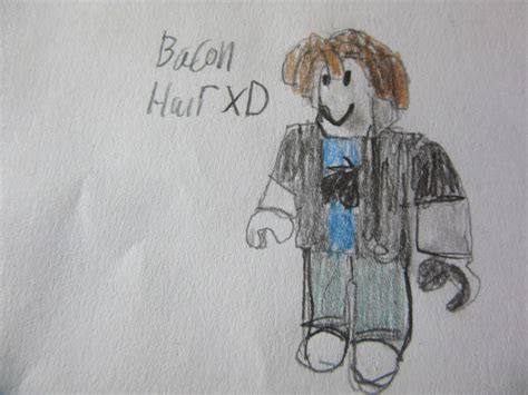 Bacon Hair Drawing Roblox Amino