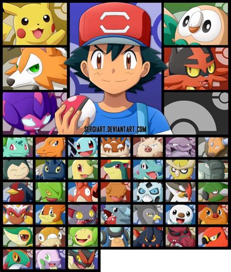 All Of Ashs Pokemon Pokémon Amino