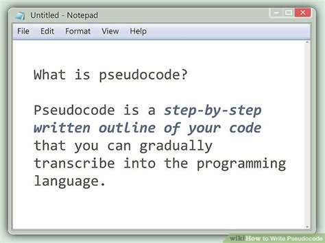Pseudocode examples an algorithm is a procedure for solving a problem in terms of the actions to be executed and the order in which those actions are to be executed. How to Write Pseudocode: 15 Steps (with Pictures) - wikiHow