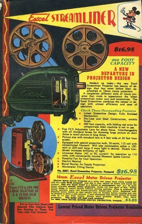 Film Projector Vintage Advertisements Retro Prints Vintage