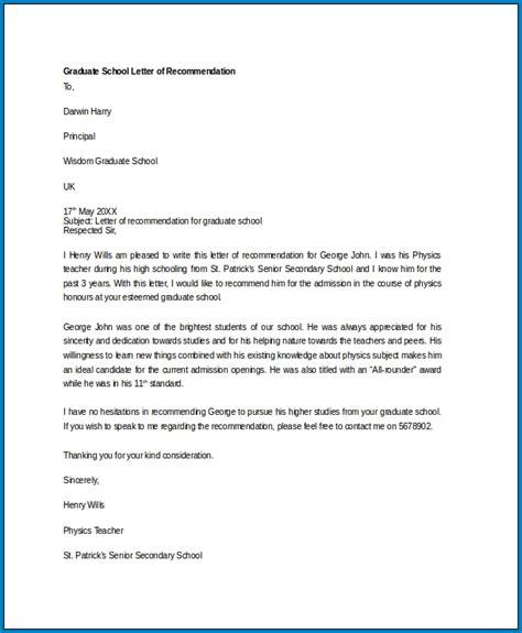 √ Free Printable Letter Of Recommendation Dental School