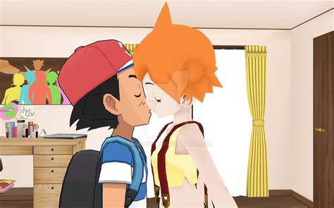 Ash And Misty First Kiss By Mrigus99 On Deviantart