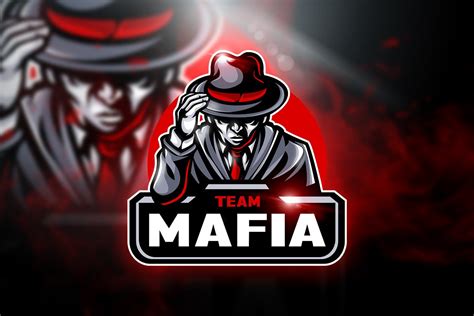 Turbologo creates a esports logo for free. Mafia Team Mascot Esport Logo