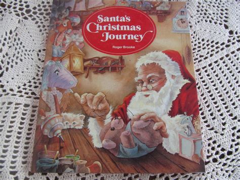 Santas Christmas Journey Retro Childrens Book Olde World Santa