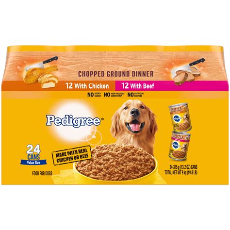 Pedigree Beef And Chicken Flavor Wet Dog Food Variety Pack For Adult 13