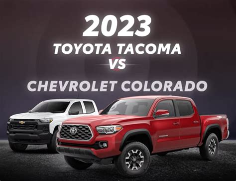 2023 Toyota Tacoma Vs 2023 Chevy Colorado Passport Toyota Blog