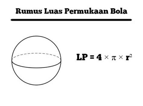 Rumus Menghitung Luas Permukaan Bola Dan Contoh Soal