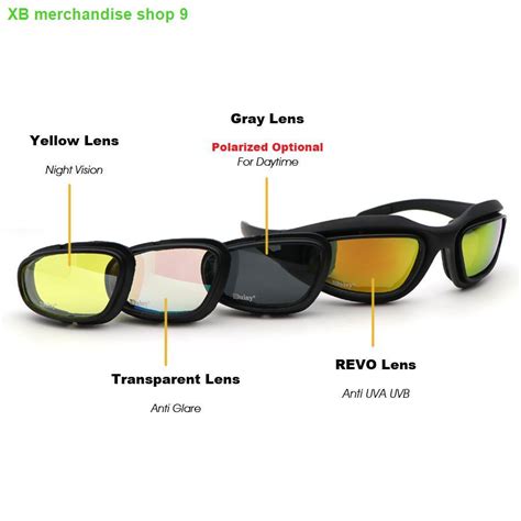 [daisy C5 Polarized Army Glasses Military Sunglasses 4 Lens Kit Men S Desert Storm War Game