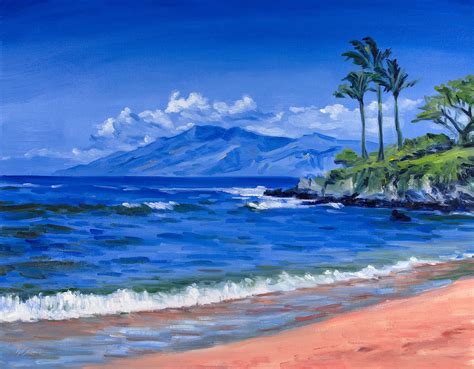 Photos Of Waves In Hawaii This X Original Maui Landscape Oil Painting Waves Clouds